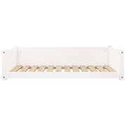 Hondenmand 105,5x75,5x28 cm massief grenenhout wit