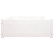 Hondenmand 105,5x75,5x28 cm massief grenenhout wit