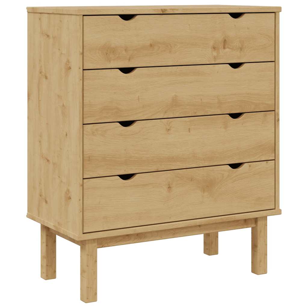 Ladekast OTTA 76,5x39,5x90 cm massief grenenhout