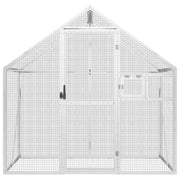 Volière 179x100x185 m aluminium zilverkleurig