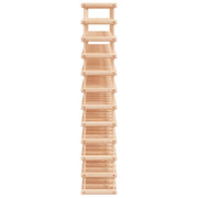Wijnrek voor 120 flessen 112,5x23x123,5cm massief grenenhout