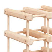 Wijnrek voor 120 flessen 112,5x23x123,5cm massief grenenhout