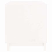Hondenhok 90x60x67 cm massief grenenhout wit