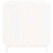 Hondenhok 100x70x72 cm massief grenenhout wit