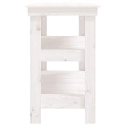 Werkbank 110,5x50x80 cm massief grenenhout wit