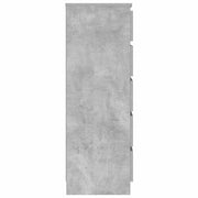 Ladekast 60x36x103 cm bewerkt hout betongrijs