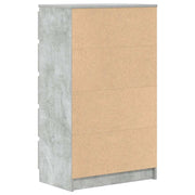Ladekast 60x36x103 cm bewerkt hout betongrijs