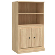 Hoge kast 60x35,5x103,5 cm bewerkt hout sonoma eikenkleurig