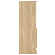 Hoge kast 60x35,5x103,5 cm bewerkt hout sonoma eikenkleurig