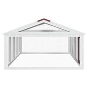 Dierenren 200x112,5x74 cm massief grenenhout mokkakleurig