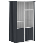 Vogelkooi 115x78x200 cm gegalvaniseerd staal antracietkleur