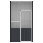 Vogelkooi 115x78x200 cm gegalvaniseerd staal antracietkleur
