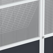 Vogelkooi 115x78x200 cm gegalvaniseerd staal antracietkleur
