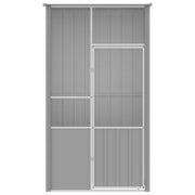 Vogelkooi 115x78x200 cm gegalvaniseerd staal grijs