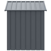 Hondenhok met dak 117x103x123 cm gegalvaniseerd staal antraciet
