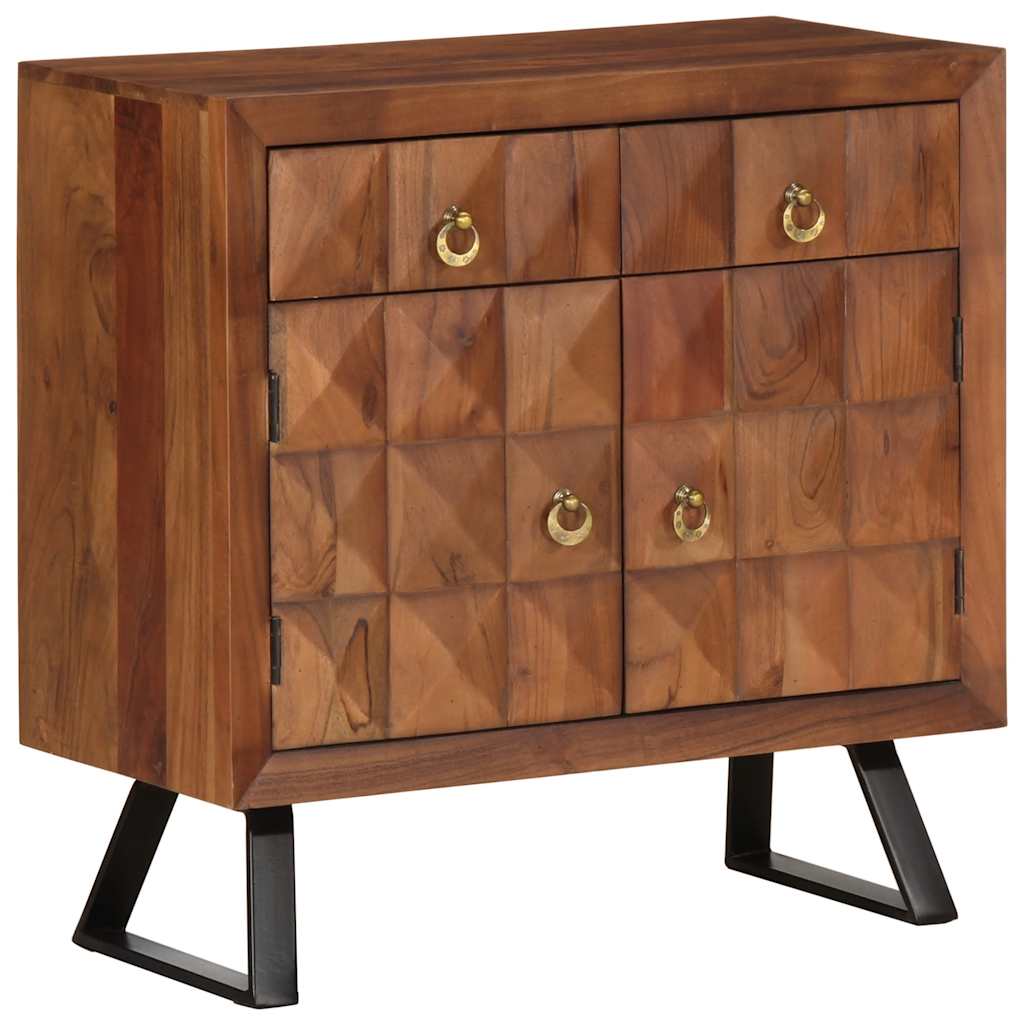 Ladekast 70x35x70 cm massief acaciahout honingbruin