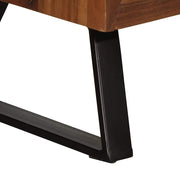 Ladekast 70x35x70 cm massief acaciahout honingbruin