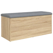 Opbergbank Sonoma eiken 102x42x45 cm bewerkt hout