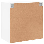 Wandkast met glazen deuren 68x37x68,5 cm wit