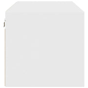 Wandkast met glazen deuren 102x37x35 cm wit