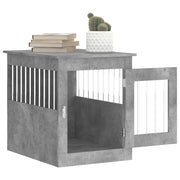Hondenbench 55x75x65 cm bewerkt hout betongrijs