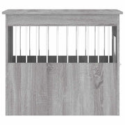 Hondenbench 55x75x65 cm bewerkt hout grijs sonoma