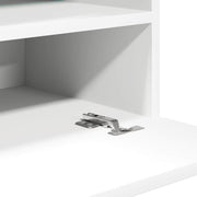 Wandkasten met LED-verlichting voor tv 2 st 40x30x60,5 cm wit