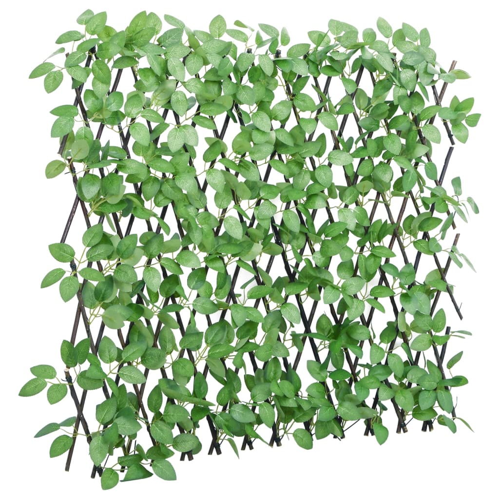 Kunstplant klimop op latwerk 5 st uittrekbaar 180x65 cm groen