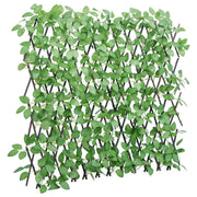 Kunstplant klimop op latwerk 5 st uittrekbaar 180x65 cm groen
