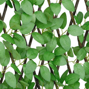 Kunstplant klimop op latwerk 5 st uittrekbaar 180x65 cm groen