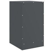 Nachtkastjes 2 st 34,5x39x62 cm staal antracietkleurig