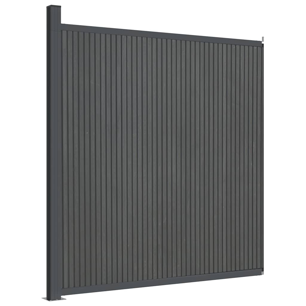 Schuttingpaneel 173x186 cm HKC grijs