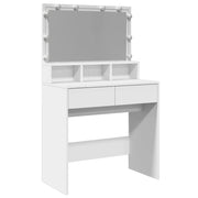 Kaptafel met LED 80x41x134,5 cm wit