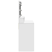 Kaptafel met LED 80x41x134,5 cm wit