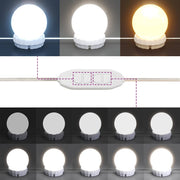 Kaptafel met LED 80x41x134,5 cm wit