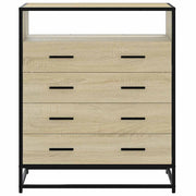 Ladekast 70x41x83,5 cm bewerkt hout sonoma eikenkleurig