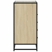 Ladekast 70x41x83,5 cm bewerkt hout sonoma eikenkleurig