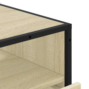 Ladekast 70x41x83,5 cm bewerkt hout sonoma eikenkleurig