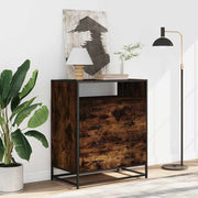Ladekast 70x41x83,5 cm bewerkt hout gerookt eikenkleurig