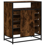 Ladekast 70x41x83,5 cm bewerkt hout gerookt eikenkleurig