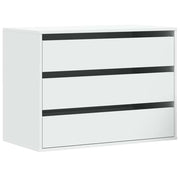 Ladekast 80x41x58 cm bewerkt hout wit