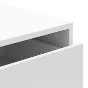 Ladekast 80x41x58 cm bewerkt hout wit