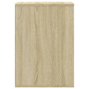 Ladekast 80x41x58 cm bewerkt hout sonoma eikenkleurig
