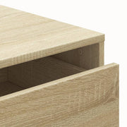 Ladekast 80x41x58 cm bewerkt hout sonoma eikenkleurig