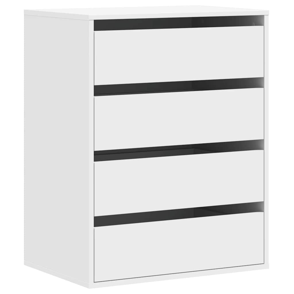 Ladekast 60x41x76 cm bewerkt hout wit
