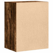 Ladekast 60x41x76 cm bewerkt hout gerookt eikenkleurig