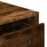 Ladekast 60x41x76 cm bewerkt hout gerookt eikenkleurig