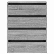 Ladekast 60x41x76 cm bewerkt hout grijs sonoma eikenkleurig