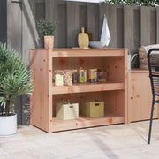 Keukenkast met plank MEPPEL Bruin Eiken 106 x 55 x 92 cm