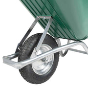 Kruiwagen 90 L 150 kg gegalvaniseerd staal en kunststof groen